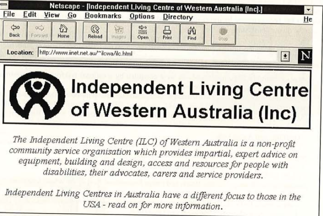 First ILC Website 1996